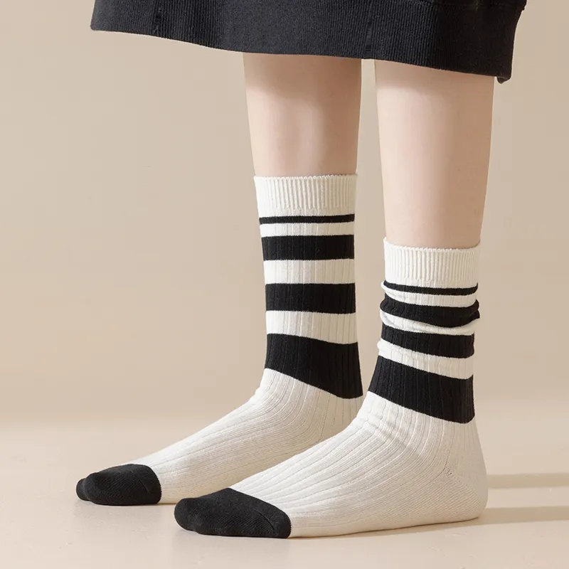 XXLLG Mid Calf Socks Women's Shopping Bag 4 Pack-2