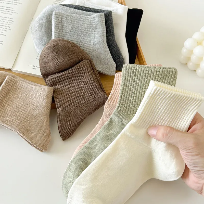 XXLLG Mid Calf Socks Women's Shopping Bag 3 Pack-3