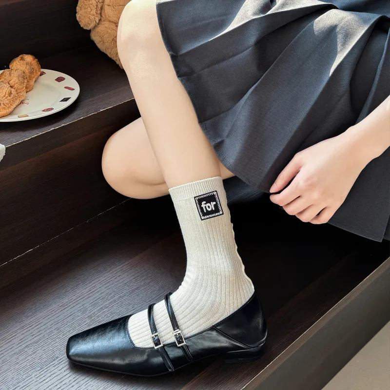 XXLLG Mid Calf Socks Women's 2 Pack-1