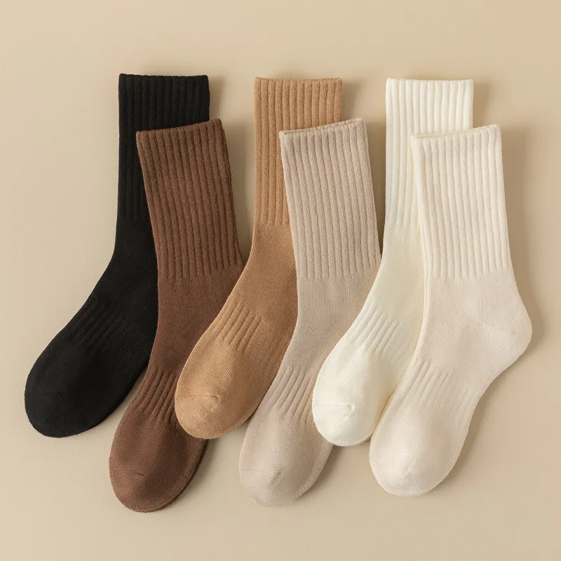 XXLLG Mid Calf Socks Women's 4 Pack-5