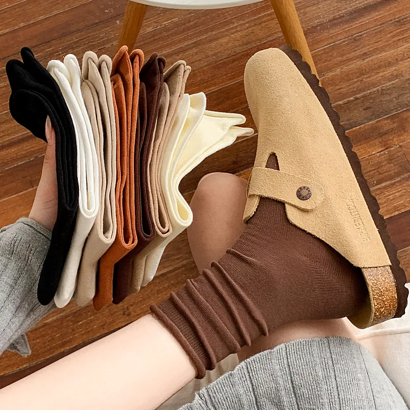 XXLLG Mid Calf Socks Women's Shopping Bag 4 Pack-1