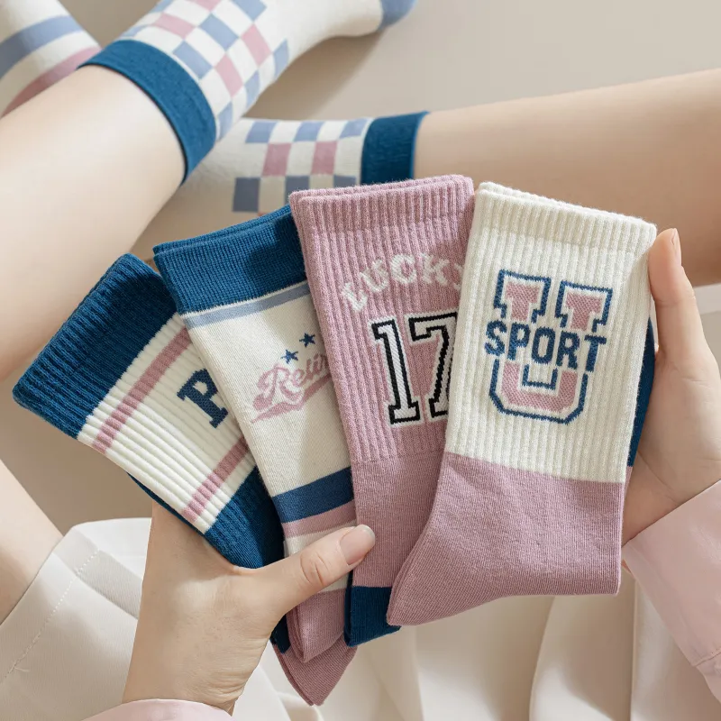 XXLLG Mid Calf Socks Women's 5 Pack-1