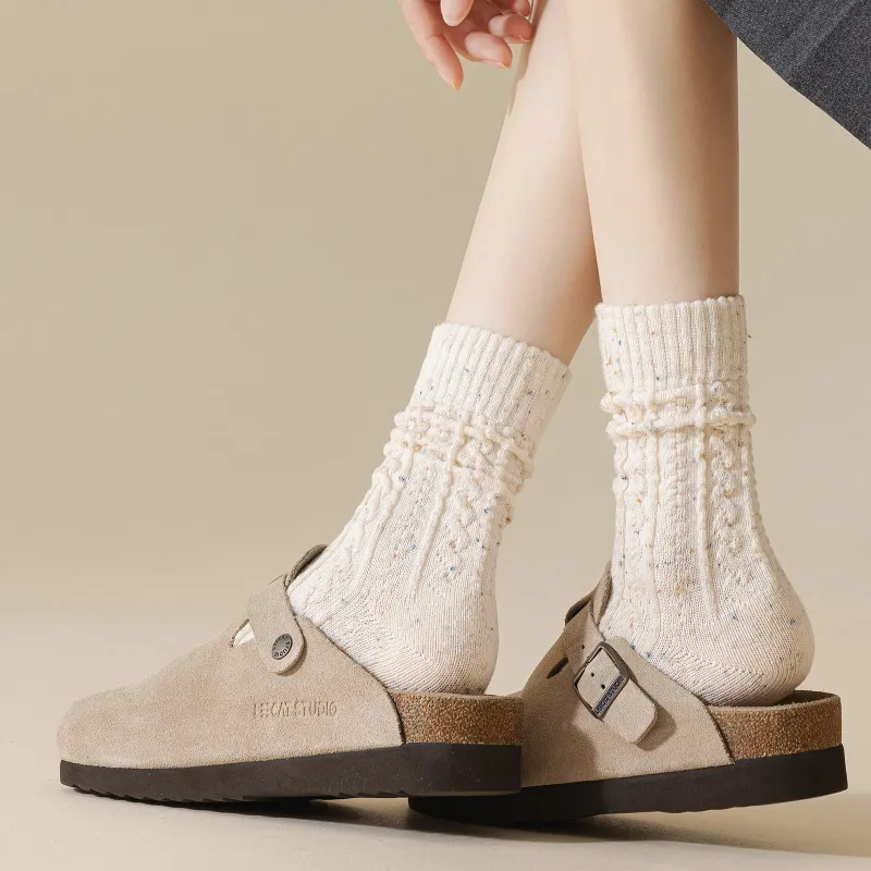 XXLLG Mid Calf Socks Women's Gift Box 2 Doubles-1
