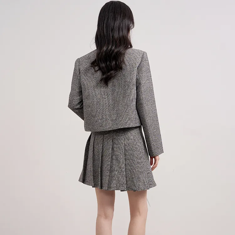 FAIRWHALE Skirt Set Women's Dove Gray-2