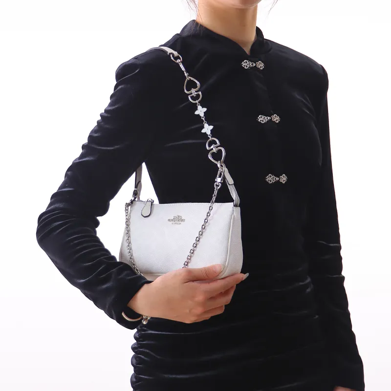 Gloya Metal Bag Accessory Women's Silver-2