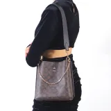 Gloya Alloy Felt Straight Gold Bag Accessories Women's Gold