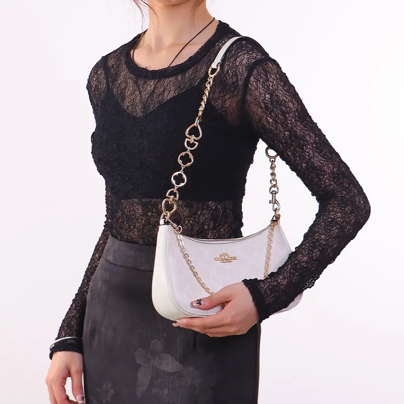 Gloya Alloy Decorative Chain Bag Accessory Women's Gold Tone-22