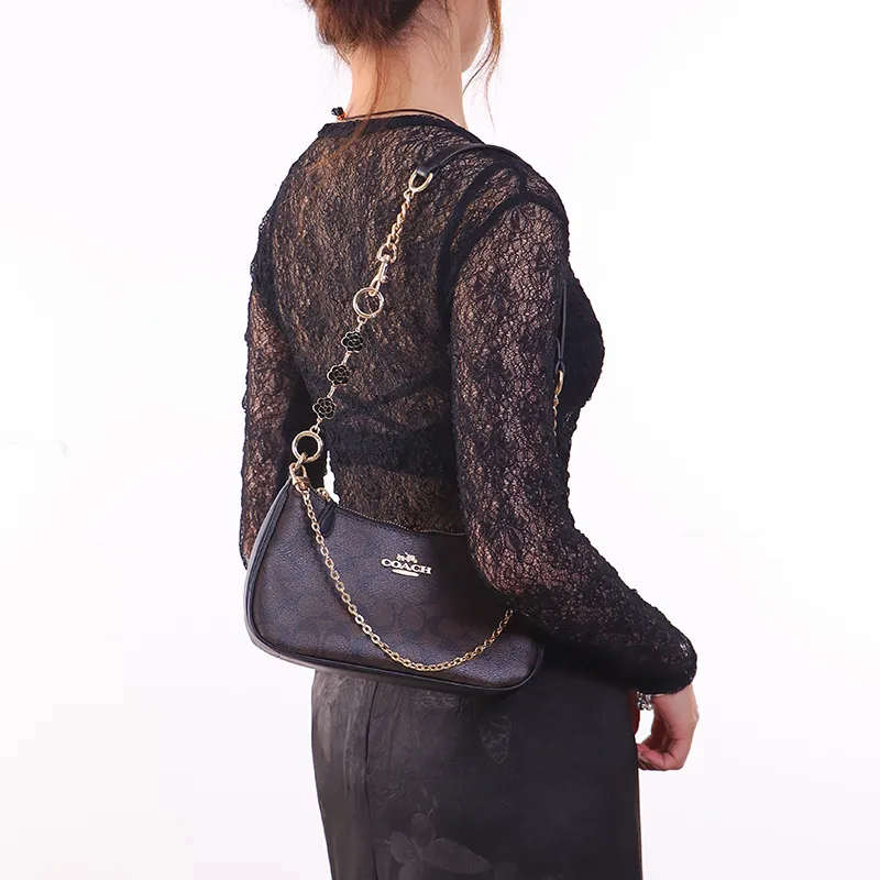 Gloya Alloy Decorative Chain Bag Accessory Women's Gold Tone-39