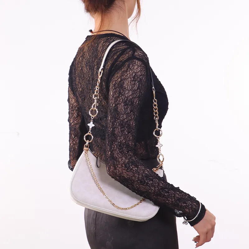 Gloya Alloy Decorative Chain Bag Accessory Women's Gold Tone-7