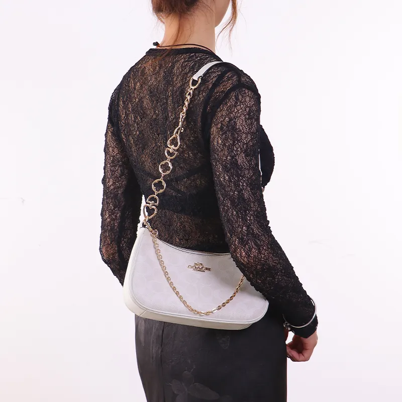 Gloya Alloy Decorative Chain Bag Accessory Women's Gold Tone-23