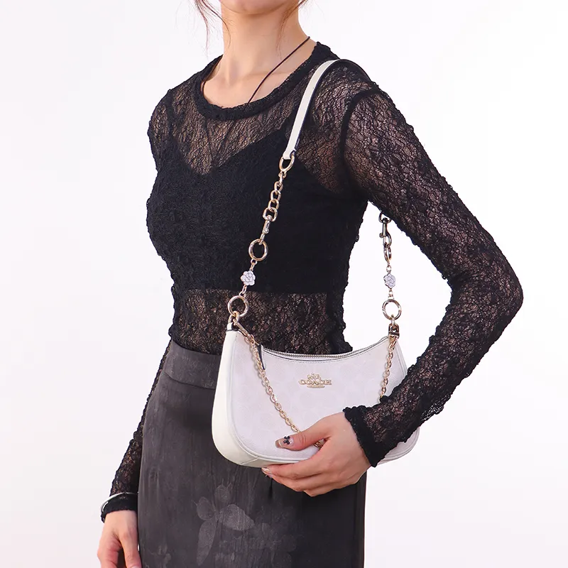 Gloya Alloy Decorative Chain Bag Accessory Women's Gold Tone-14