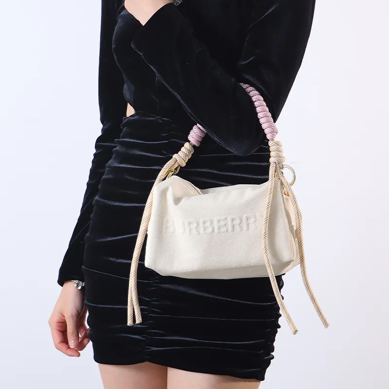 Gloya Acrylic Bag Strap Women's Black-5