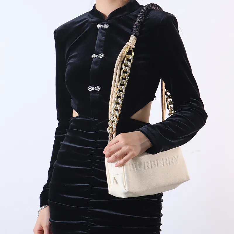Gloya Acrylic Bag Strap Women's Black-2