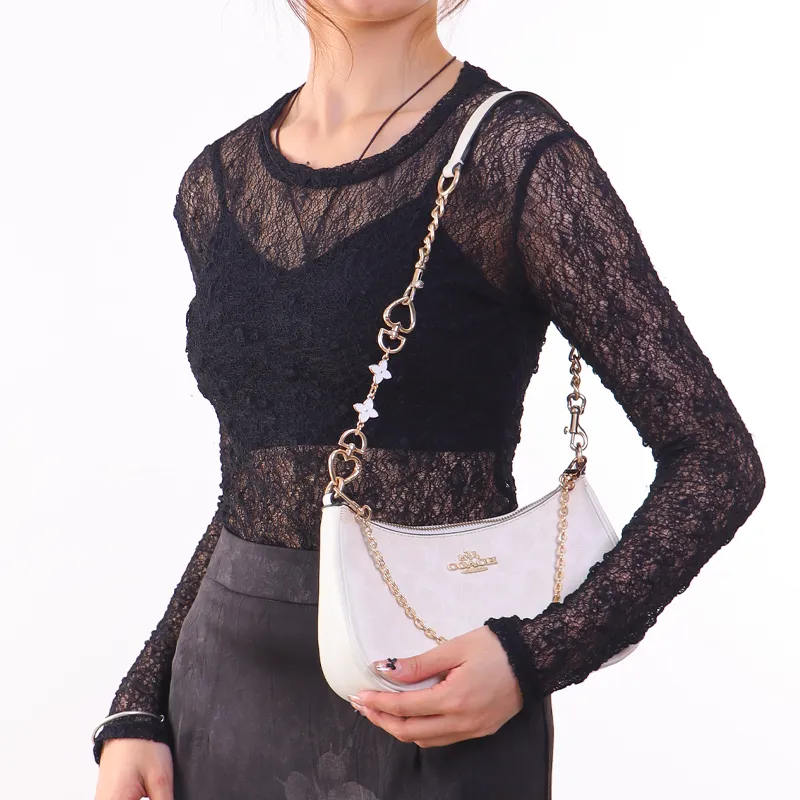 Gloya Alloy Decorative Chain Bag Accessory Women's Gold Tone-2