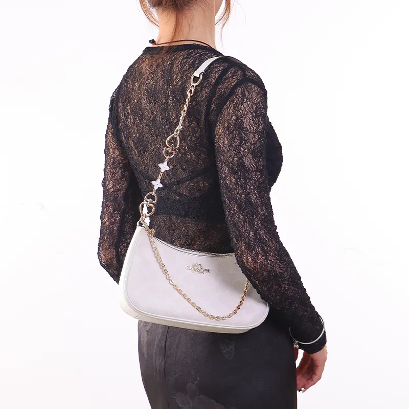 Gloya Alloy Decorative Chain Bag Accessory Women's Gold Tone-3