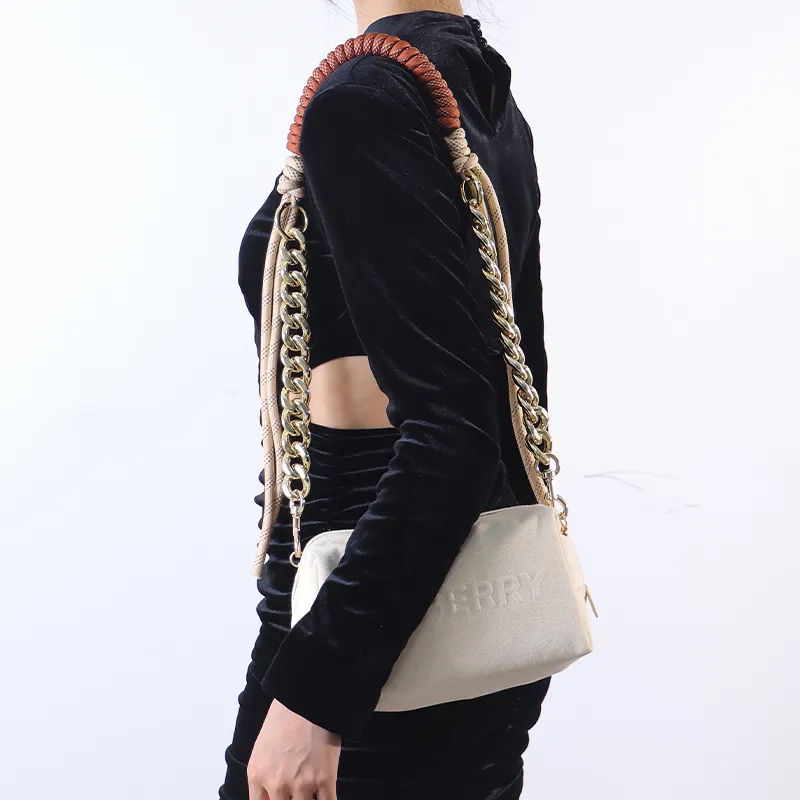 Gloya Acrylic Bag Strap Women's Black-12