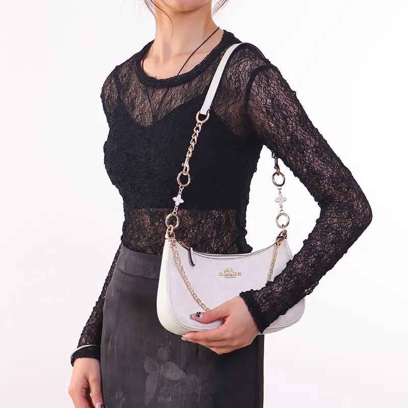 Gloya Alloy Decorative Chain Bag Accessory Women's Gold Tone-6