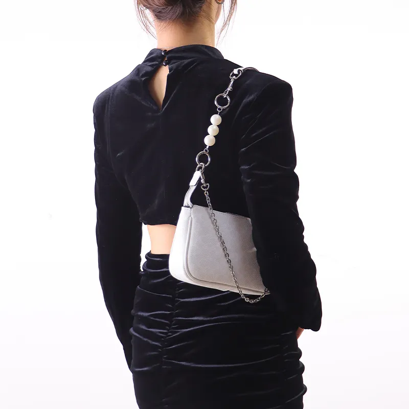 Gloya Metal Bag Accessory Women's Silver-9