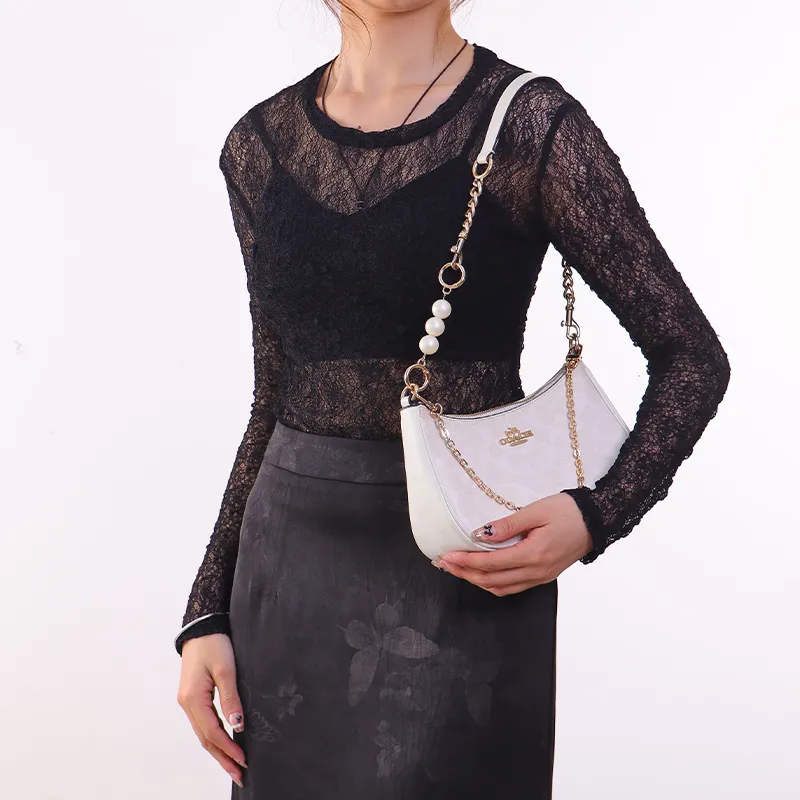 Gloya Alloy Decorative Chain Bag Accessory Women's Gold Tone-47