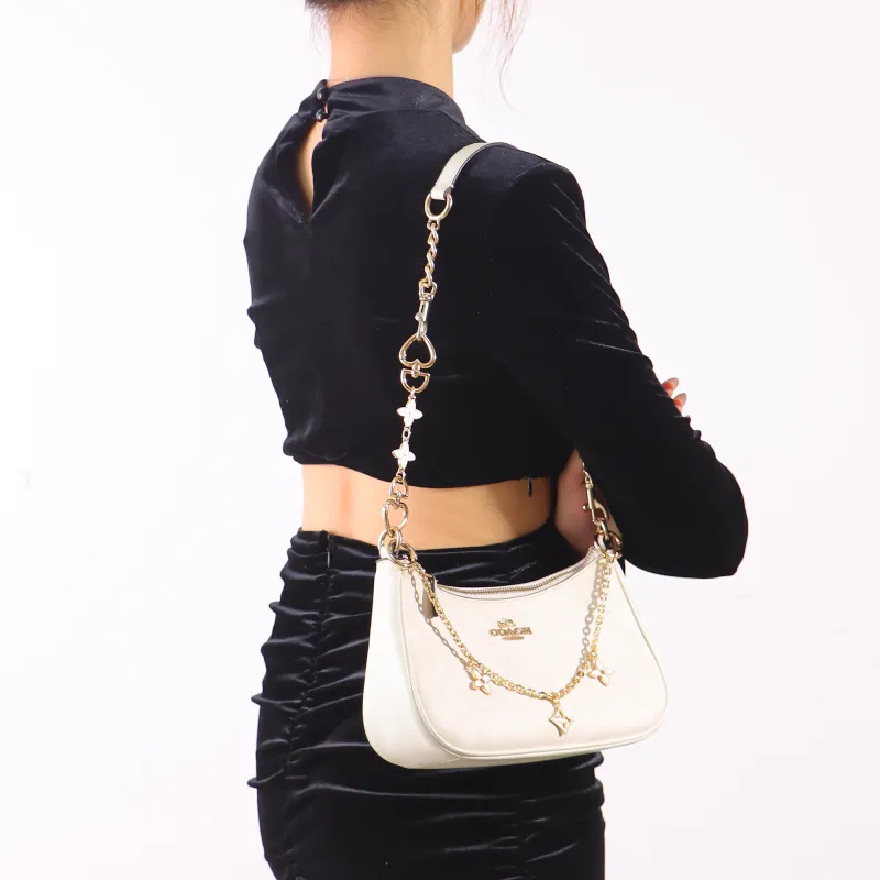 Gloya Metal Bag Strap Women's Gold Tone-2
