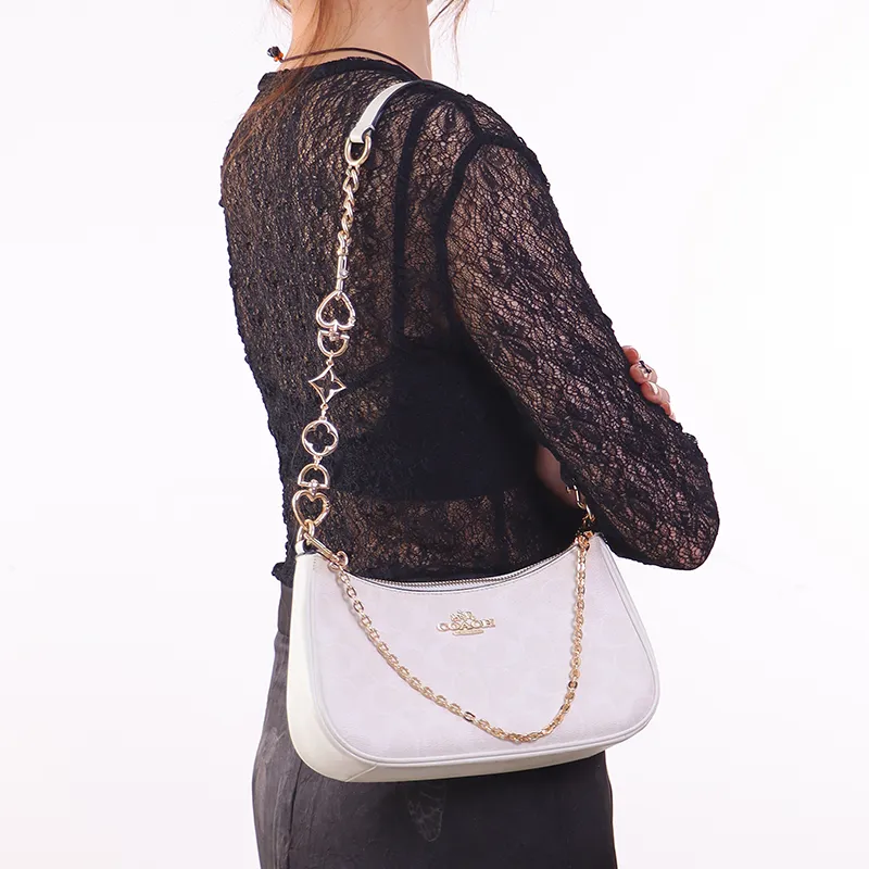 Gloya Alloy Decorative Chain Bag Accessory Women's Gold Tone-27