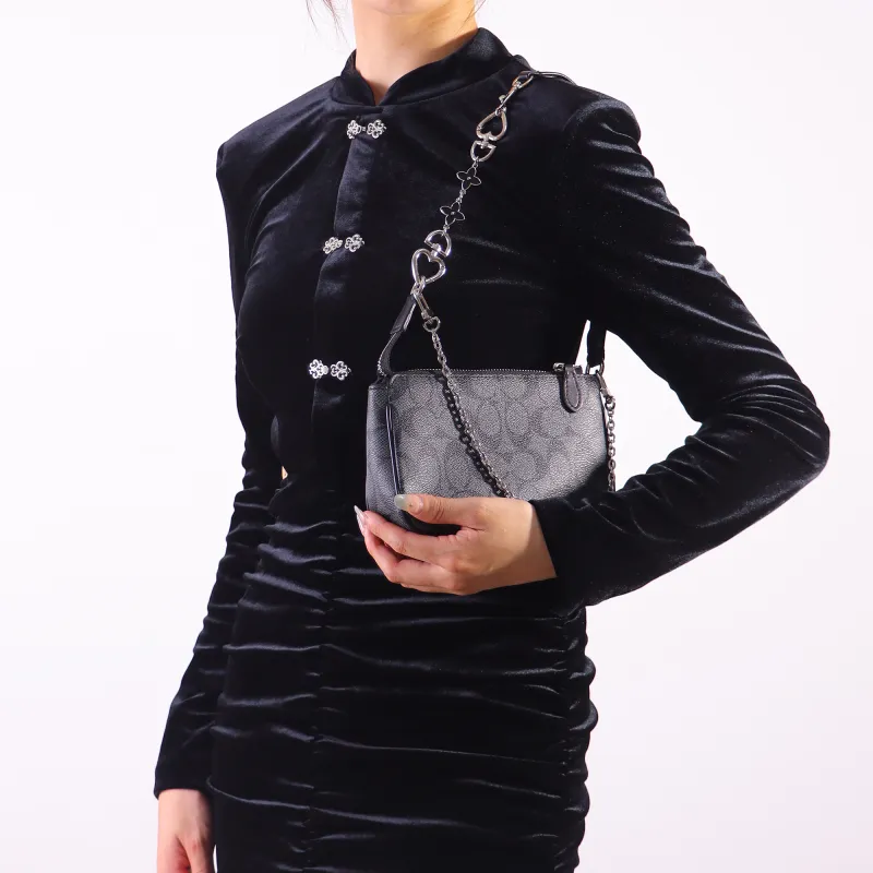 Gloya Metal Combo Set With Multiple Accessories Bags Women's Silver-11