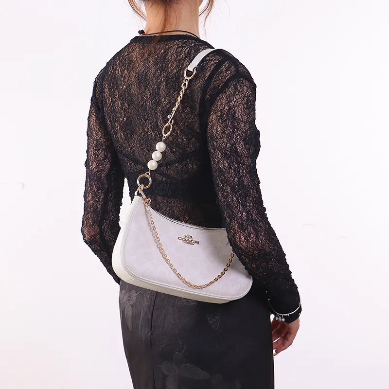 Gloya Alloy Decorative Chain Bag Accessory Women's Gold Tone-46