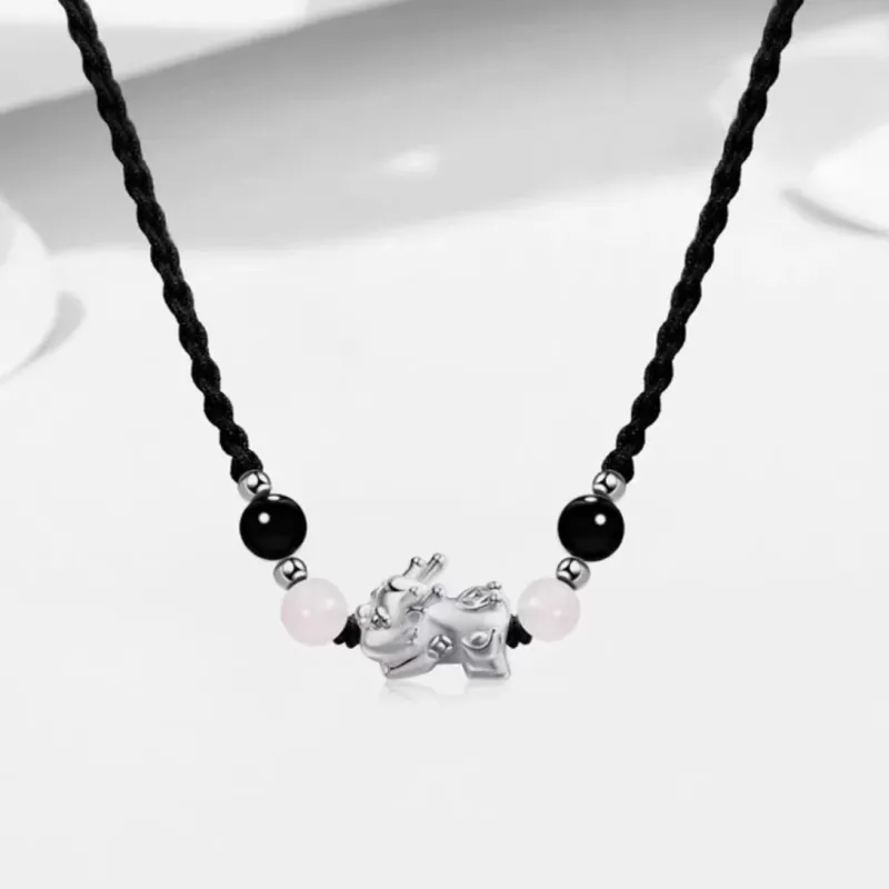 RboySe 999 Fine Silver Necklaces Unisex-5