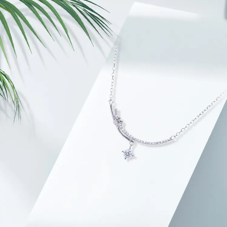 RboySe Zircon Necklaces Women's-4
