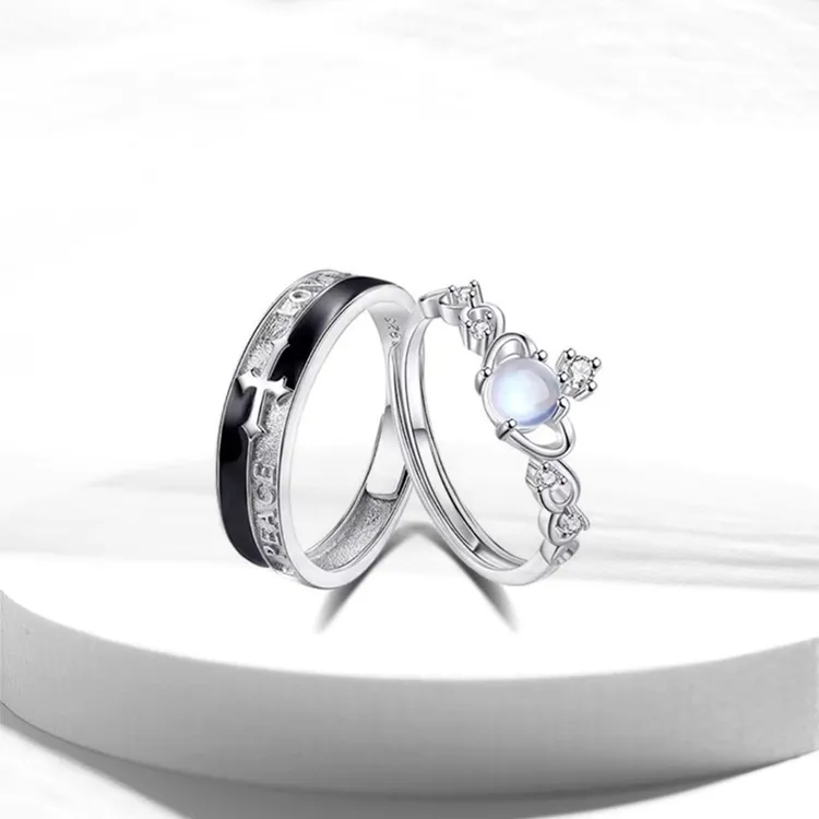 RboySe 925 Sterling Silver Rings Unisex-1