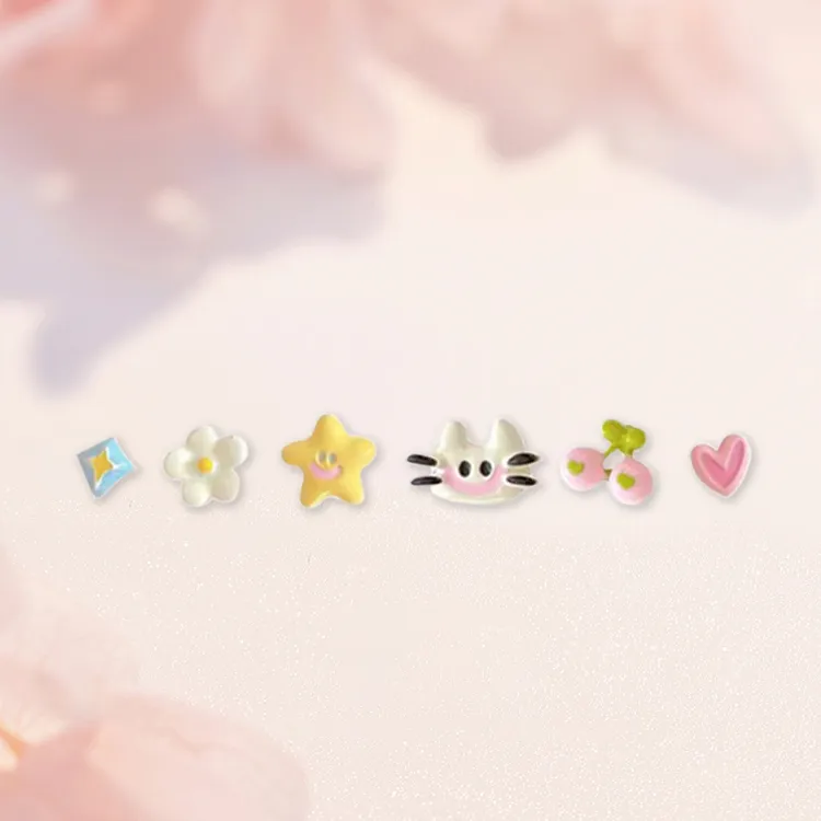 RboySe Alloy Stud Earrings Women's-4