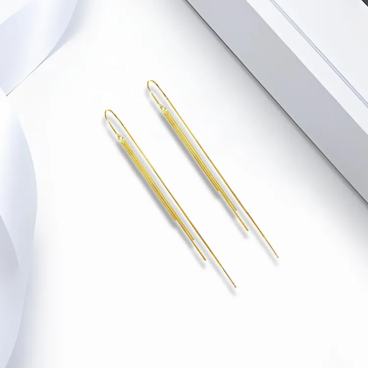 RboySe 925 Silver Needles Drop Earrings Women's-1