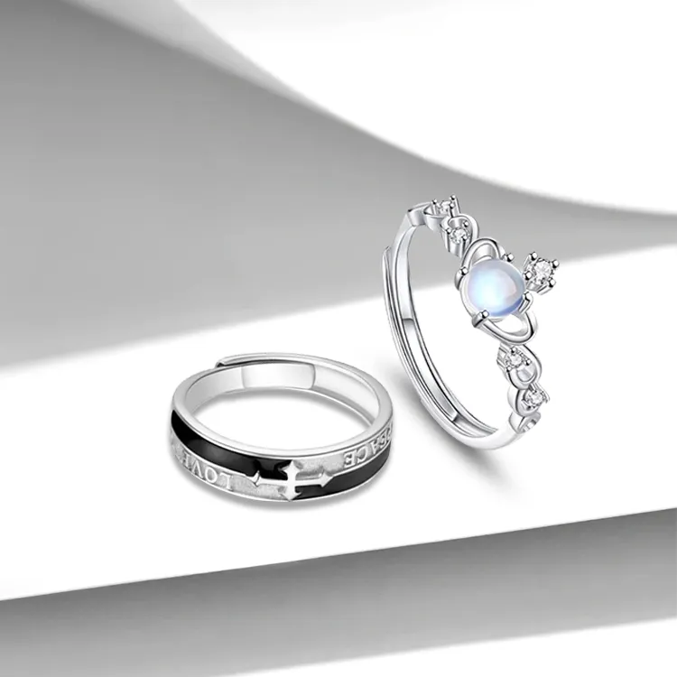 RboySe 925 Sterling Silver Rings Unisex-4