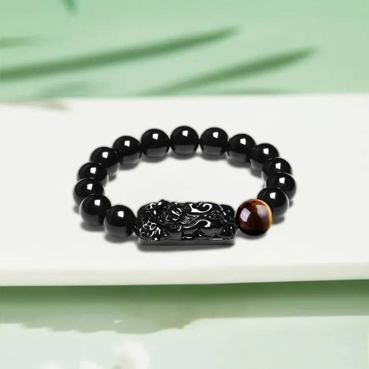RboySe Obsidian Bracelets Unisex-3