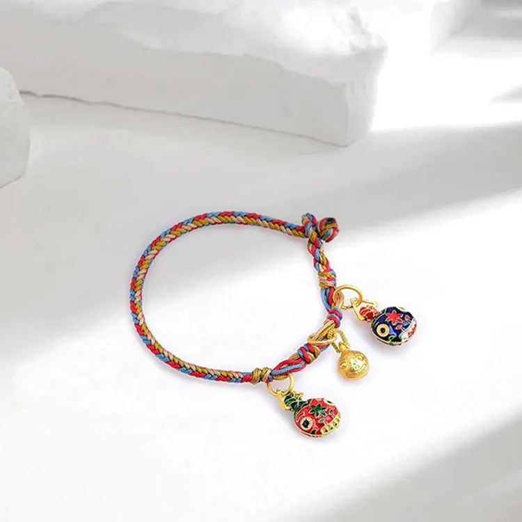 RboySe Braided Rope Alloy Bracelets Unisex-4