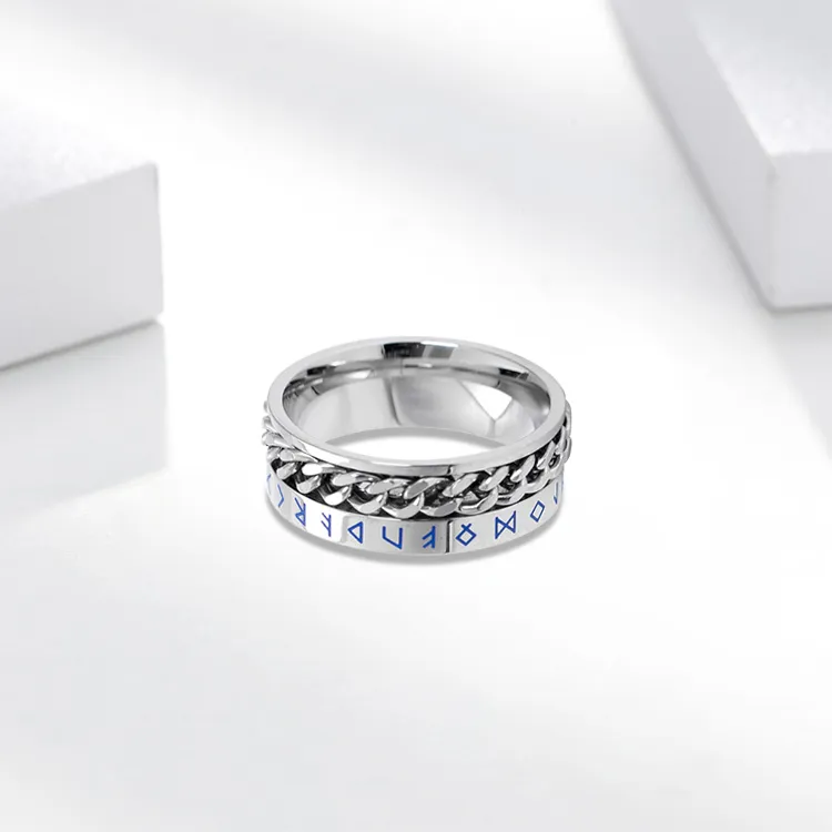 RboySe Titanium Steel Rings Unisex-2