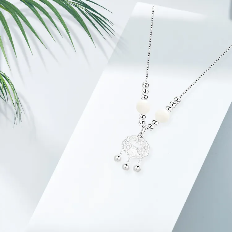 RboySe Alloy Necklaces Women's Silver-3