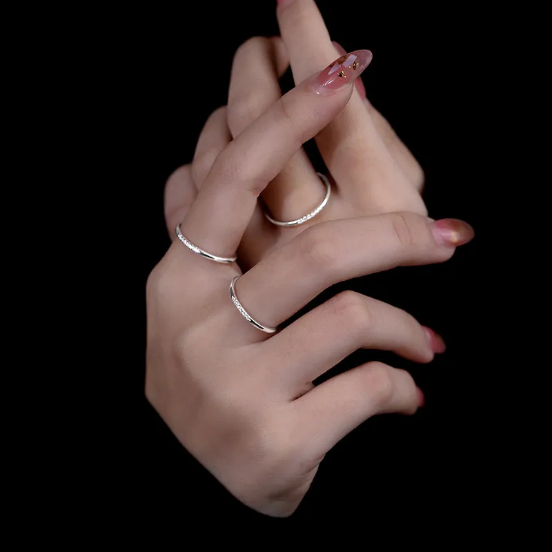 RboySe 925 Sterling Silver Rings Unisex-1