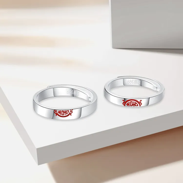 RboySe S999 Fine Silver Rings Unisex-4