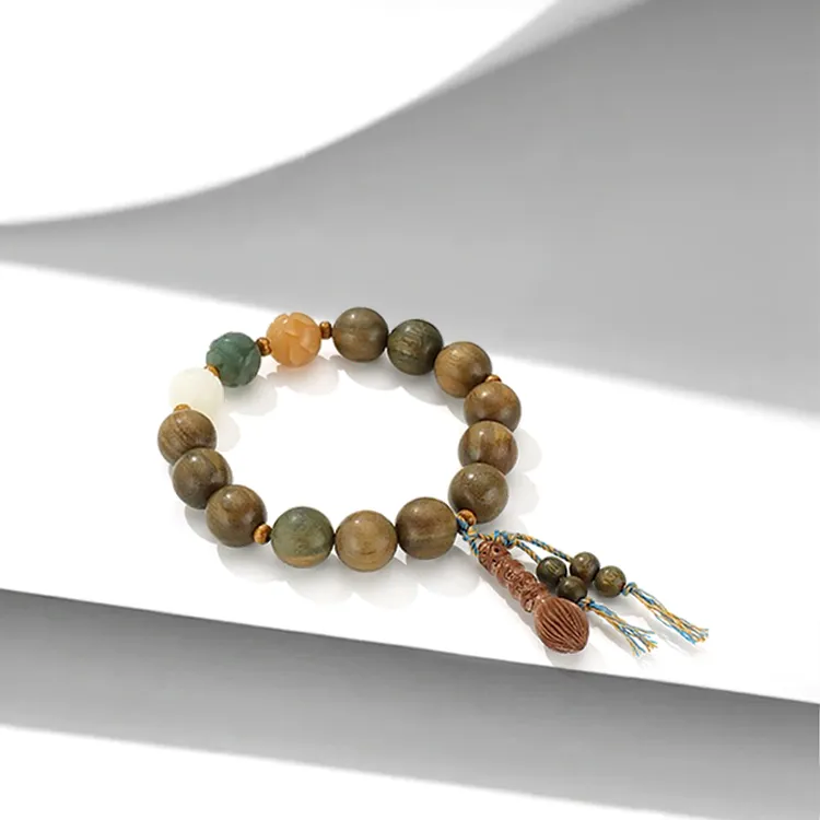 RboySe Green Sandalwood Bracelets Unisex-3