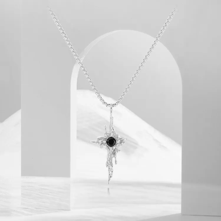 RboySe Titanium Steel Necklaces Unisex-1