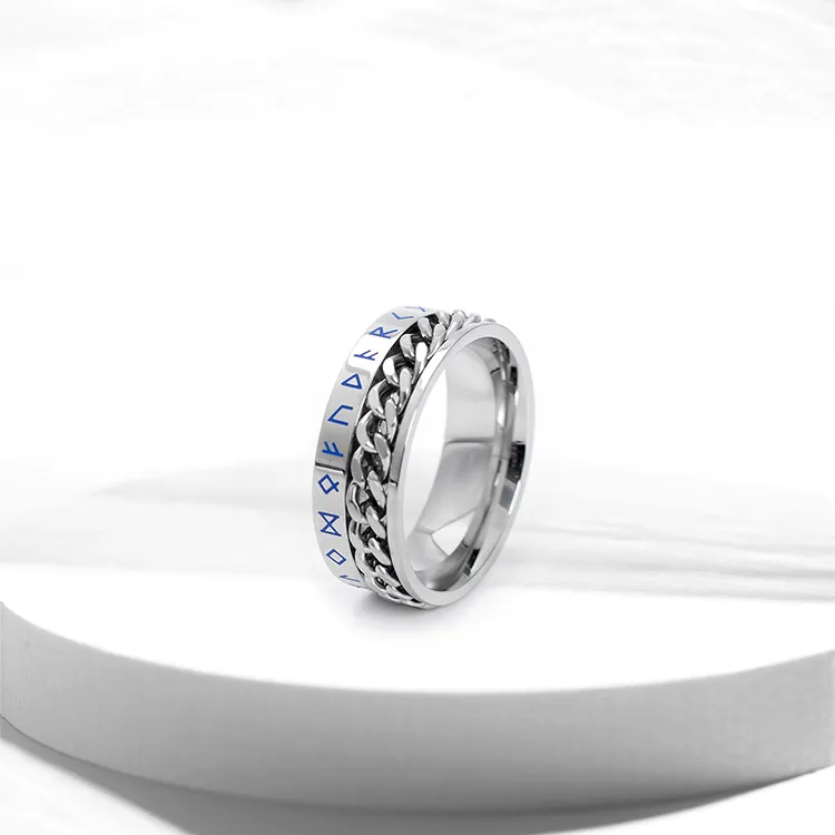 RboySe Titanium Steel Rings Unisex-1