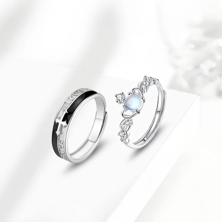 RboySe 925 Sterling Silver Rings Unisex-2