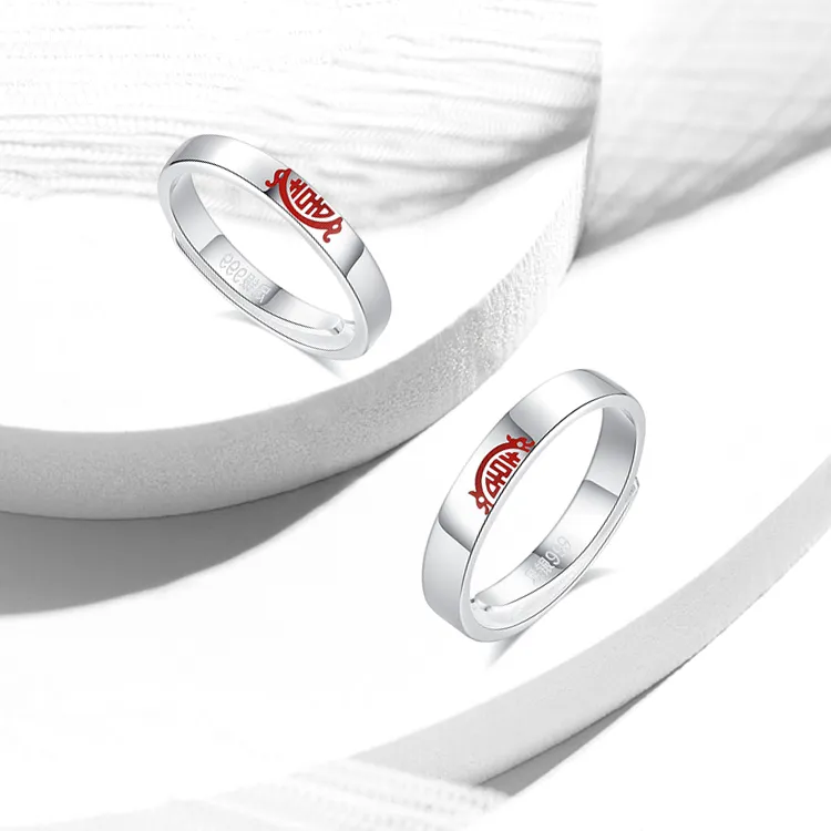 RboySe S999 Fine Silver Rings Unisex-3