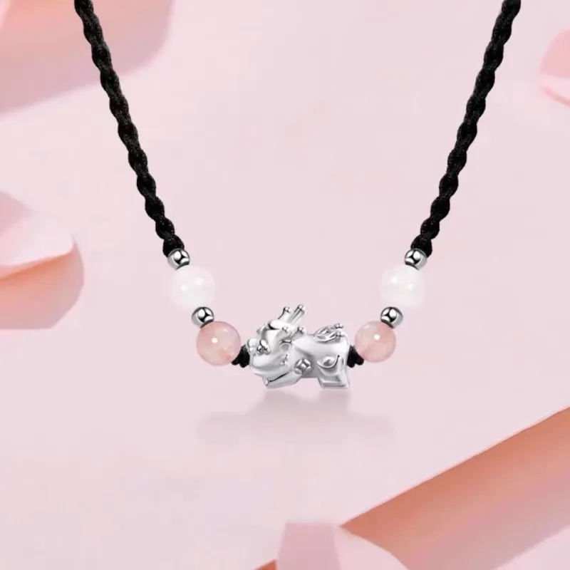 RboySe 999 Fine Silver Necklaces Unisex-3