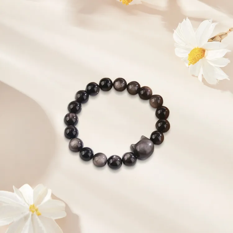 RboySe Obsidian Bracelets Unisex-1