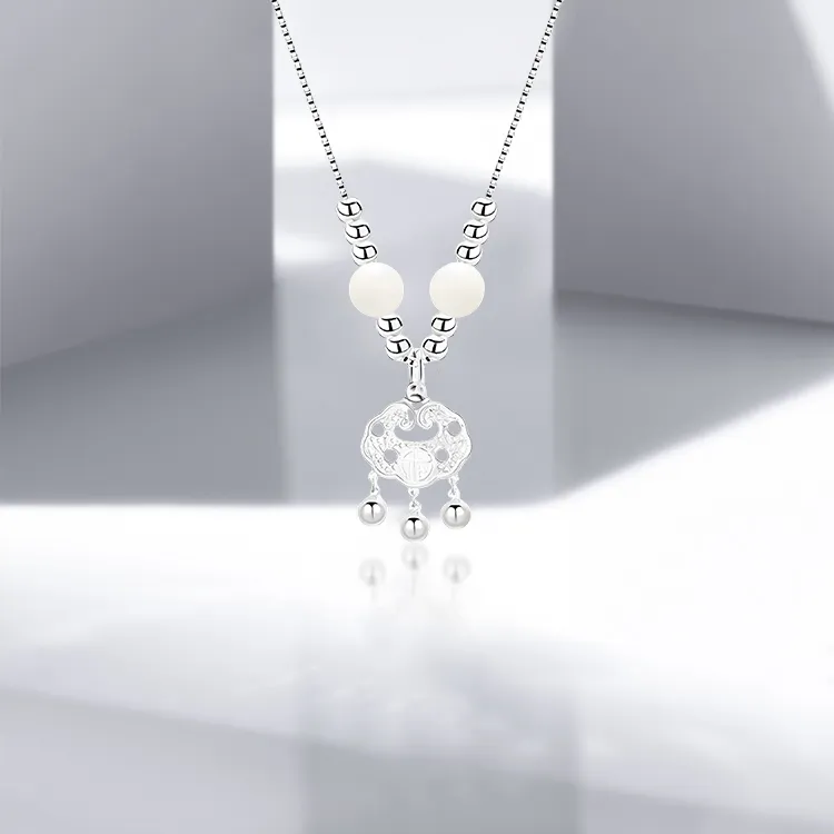 RboySe Alloy Necklaces Women's Silver-2