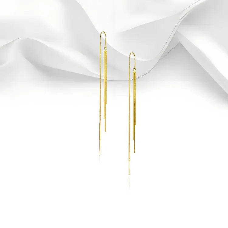 RboySe 925 Silver Needles Drop Earrings Women's-3