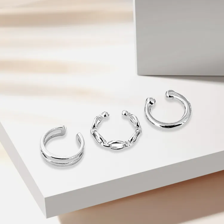 RboySe Alloy Clip On Earrings Unisex-2