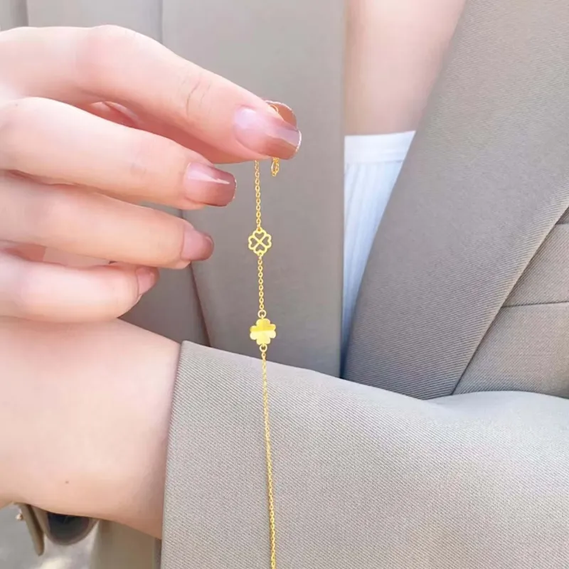 Hua Xi Fu jewelry Gold Bracelet Women's-4